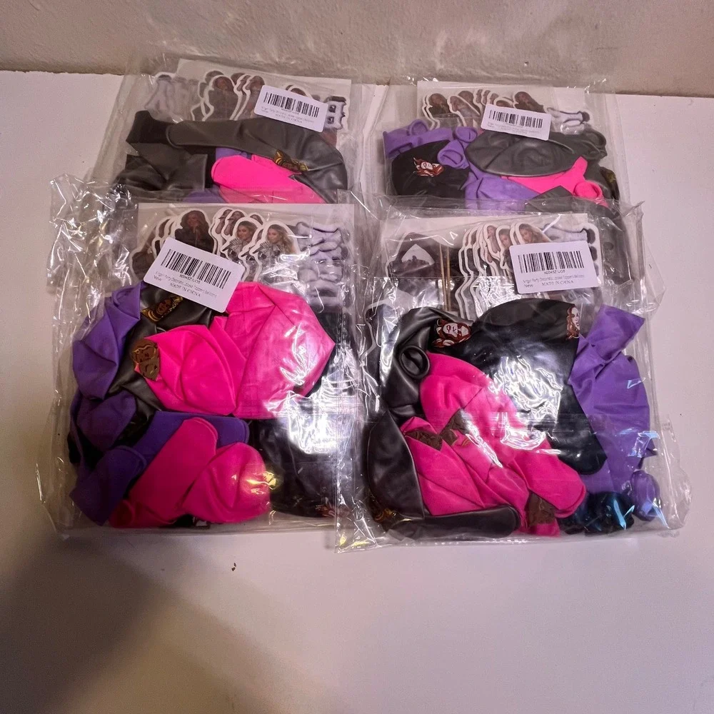 Beyonce Party Decorations 4 Kits Pink Purple Renaissance Banner Balloons